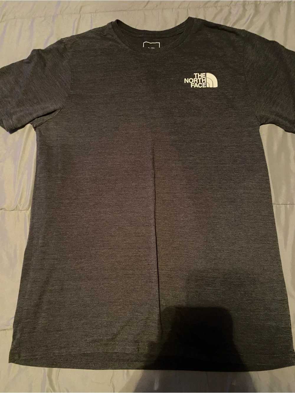 The North Face Mens Gray Graphic Tee - Never Stop Exploring